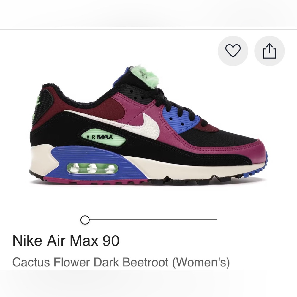 Nike Air Max 90 Premium Cactus Flower sneakers athletic Shoes Women's 11